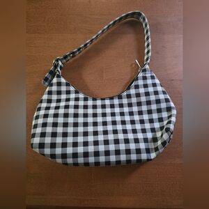 Forever 21 Black and White Checkered Handbag/hobo